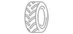 Icon of a tire representing truck attachments and components